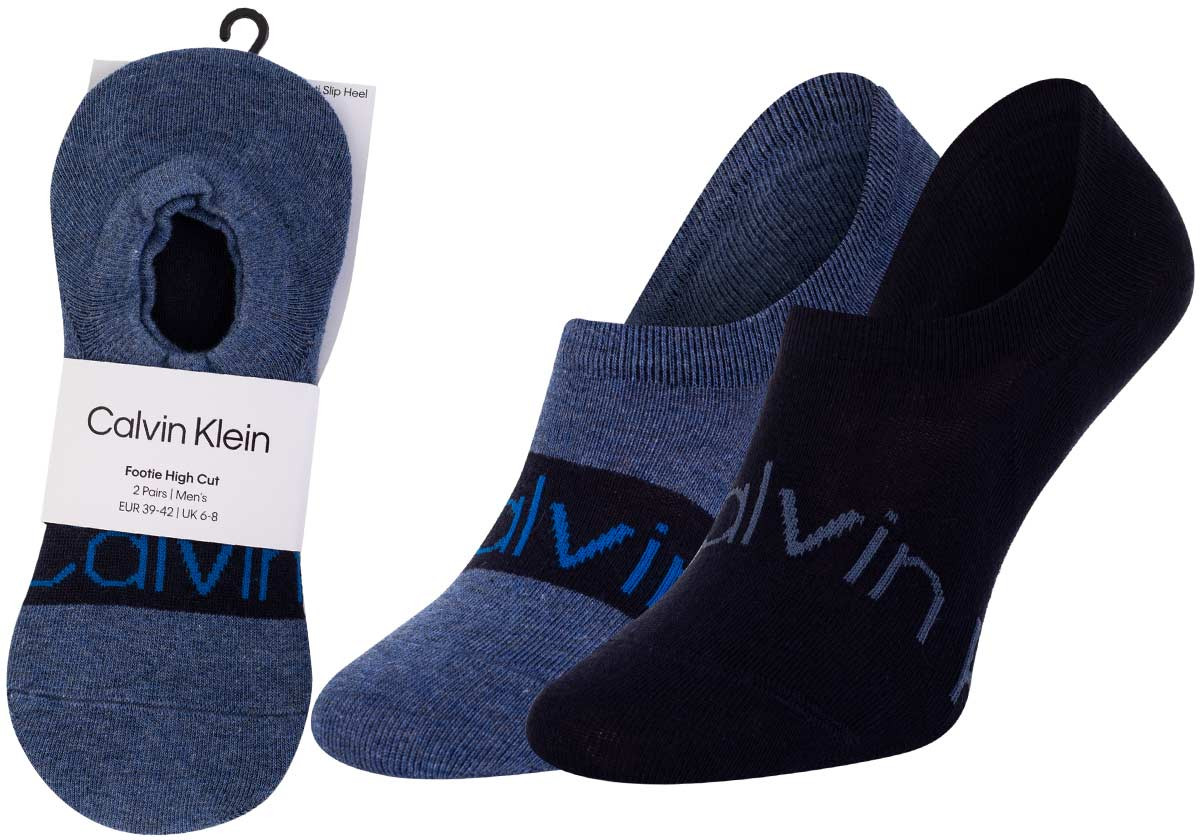 Calvin Klein 2Pack Socks 701218713 Navy Blue/Blue Jeans 39-42