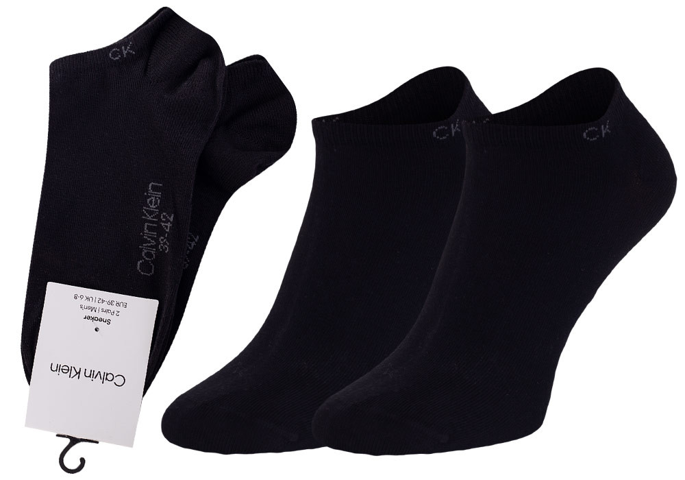 Ponožky Calvin Klein 2Pack 701218707001 Black 39-42