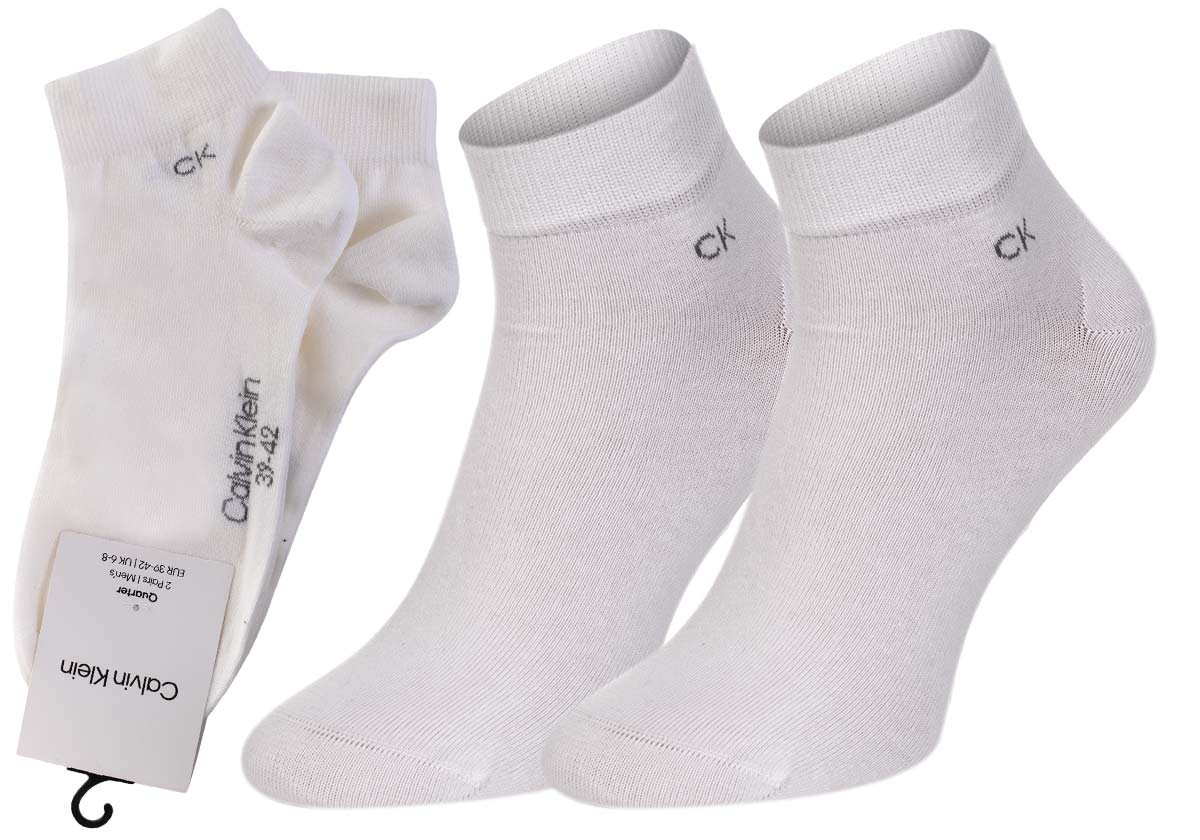 Ponožky Calvin Klein 2Pack 701218706002 White 43-46