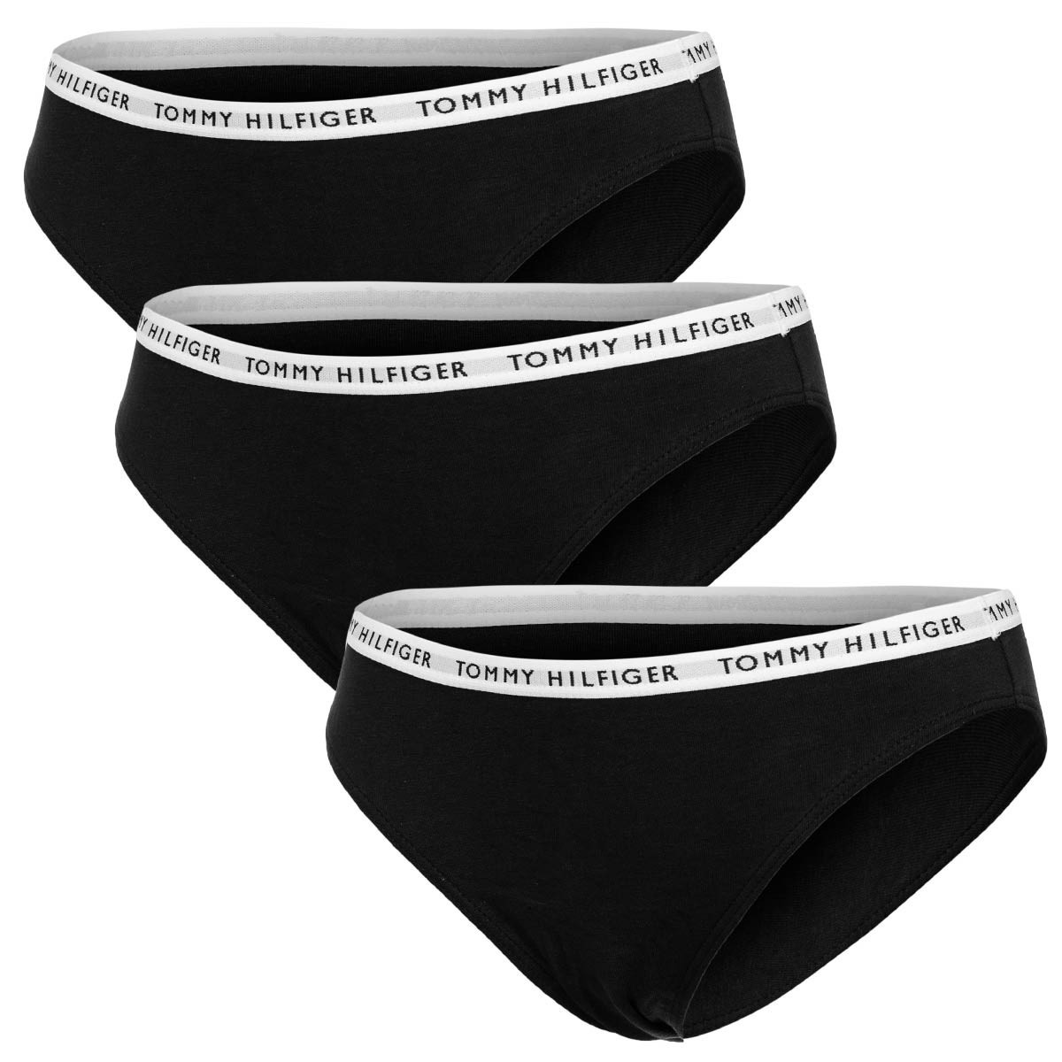 Tommy Hilfiger 3Pack tanga kalhotky UW0UW02828 Black XS