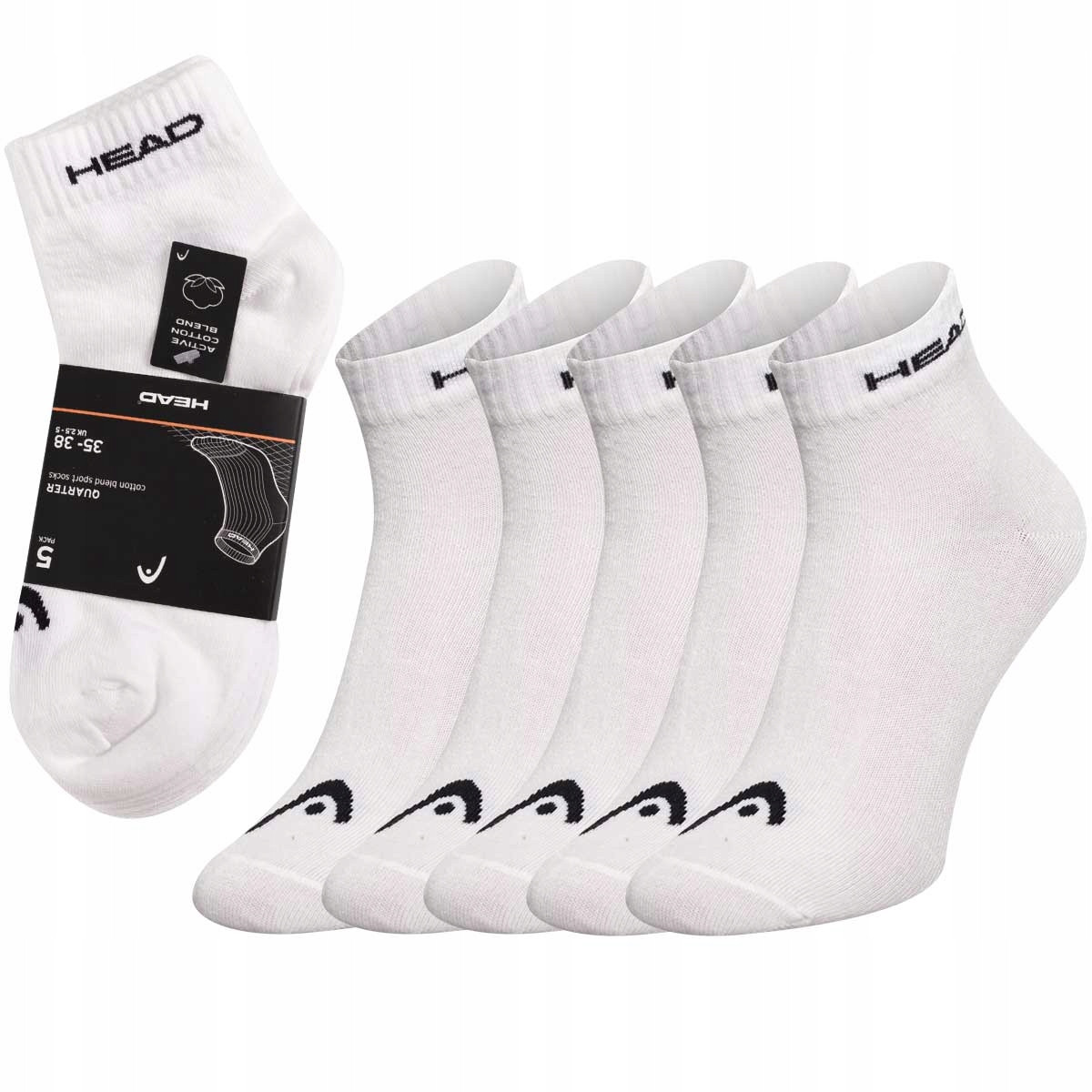 Ponožky HEAD 781502001300 White 43-46