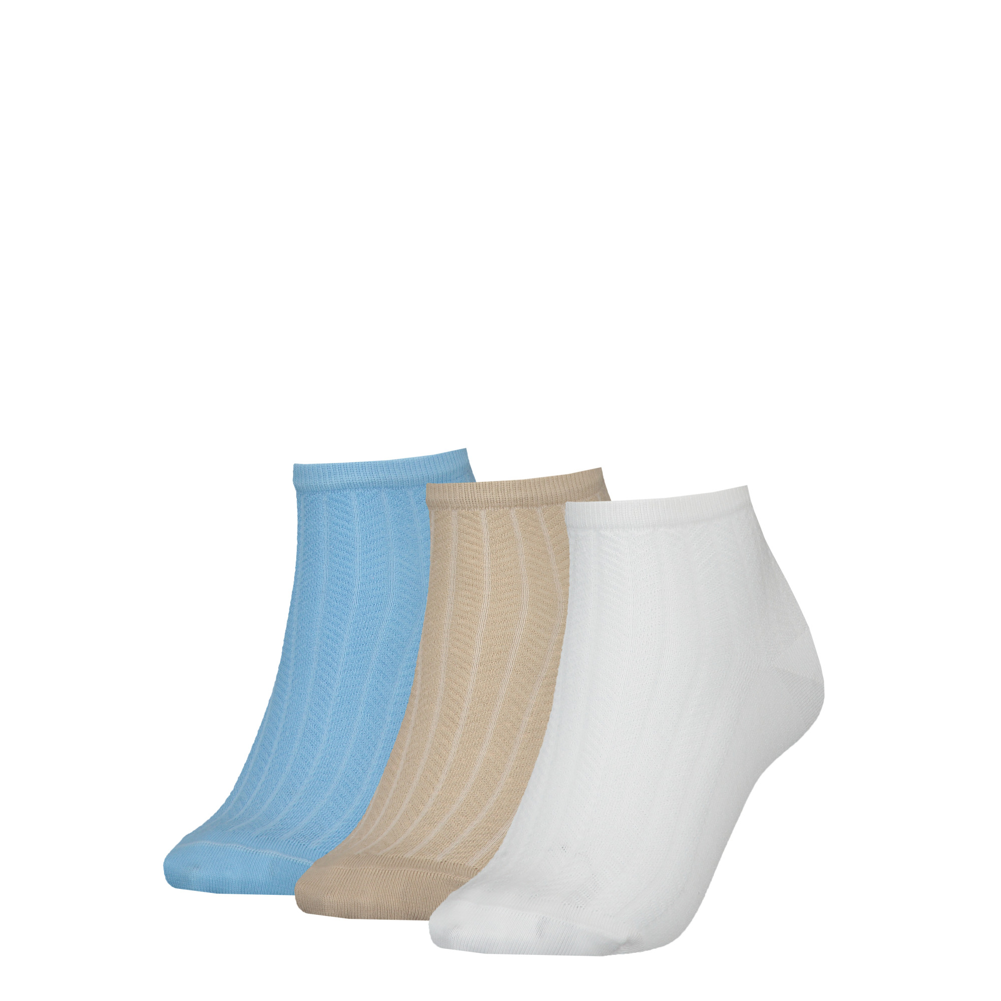 Ponožky Tommy Hilfiger 3Pack 701222654001 Bílá/béžová/modrá 39-42