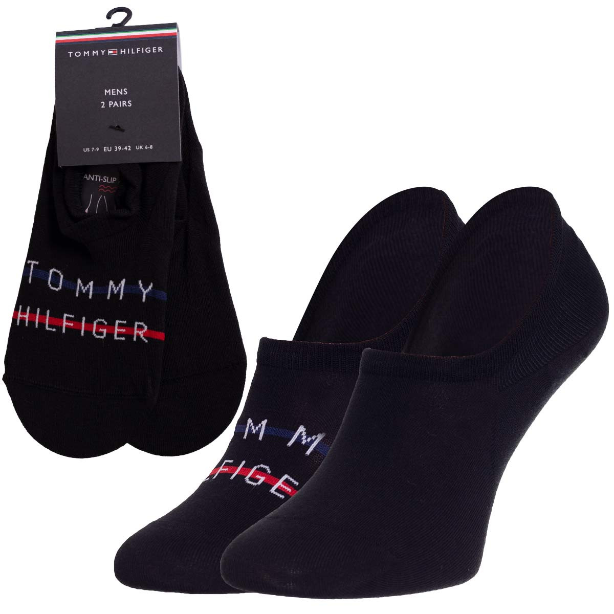 Ponožky Tommy Hilfiger 2Pack 701222189003 Black 43-46