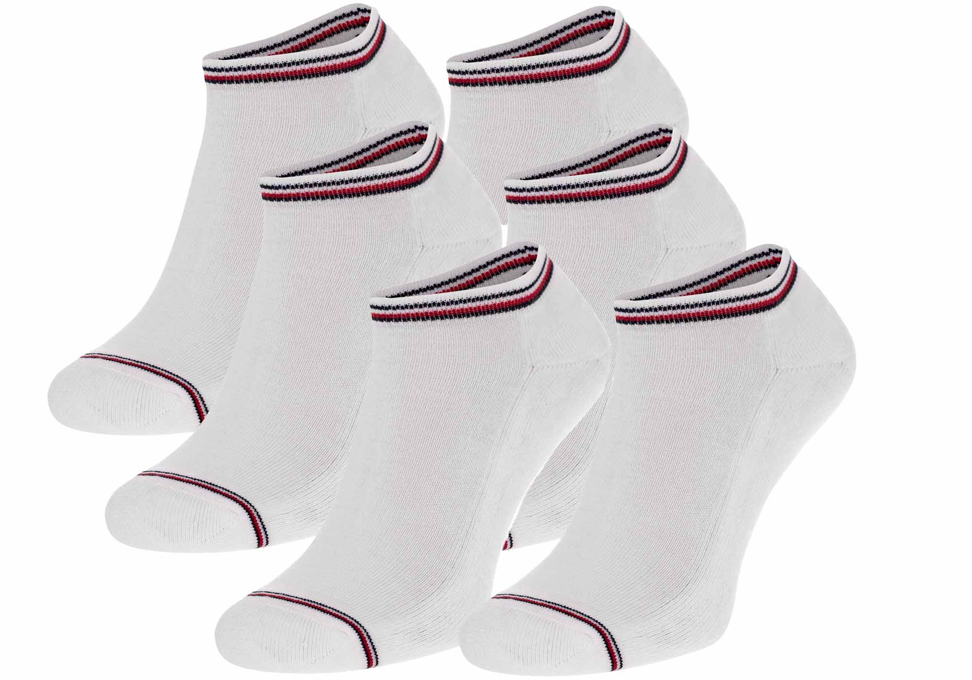 Ponožky Tommy Hilfiger 6Pack 1000010933006P White 39-42