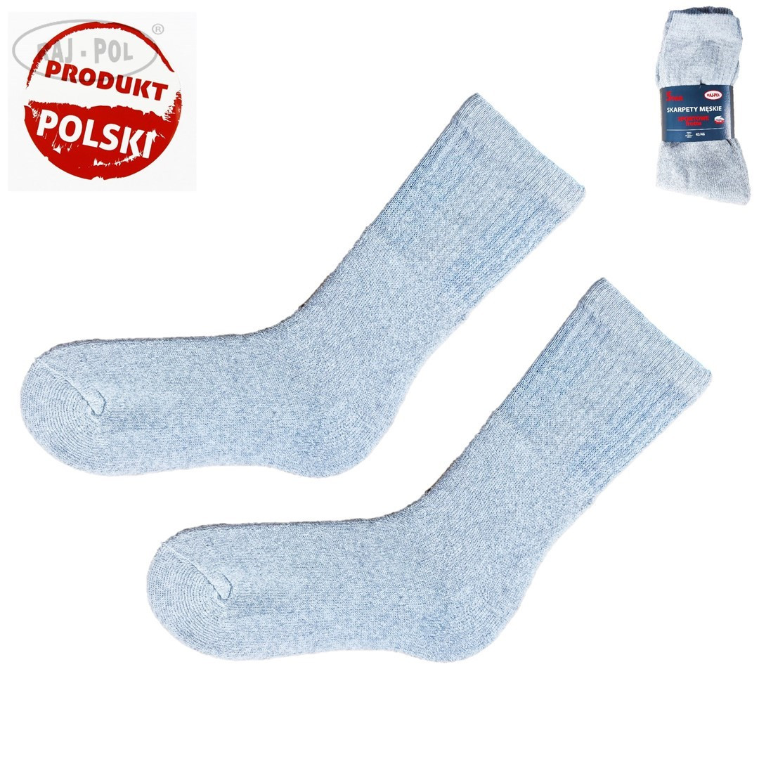 Ponožky Raj-Pol 5Pack Frotte Grey 39-42