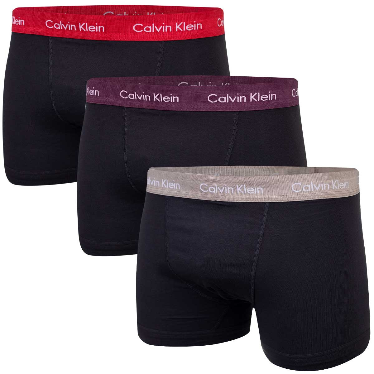 Pánské boxerky Calvin Klein spodní prádlo 3Pack 0000U2662GCPZ Black XL
