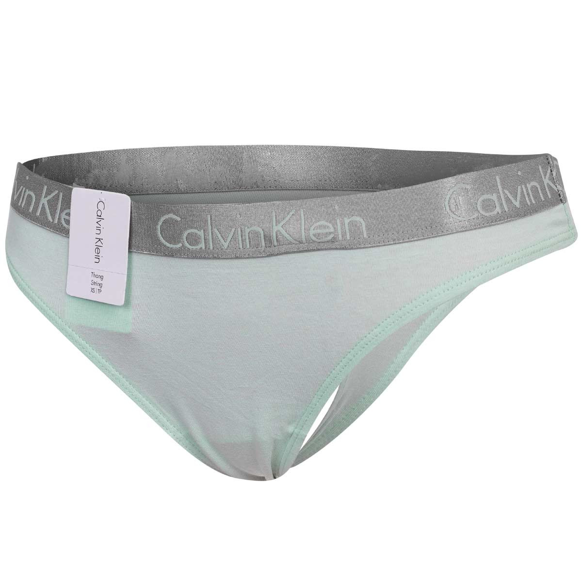 Calvin Klein Spodní prádlo Tanga 000QD3539EL41 Zelená S