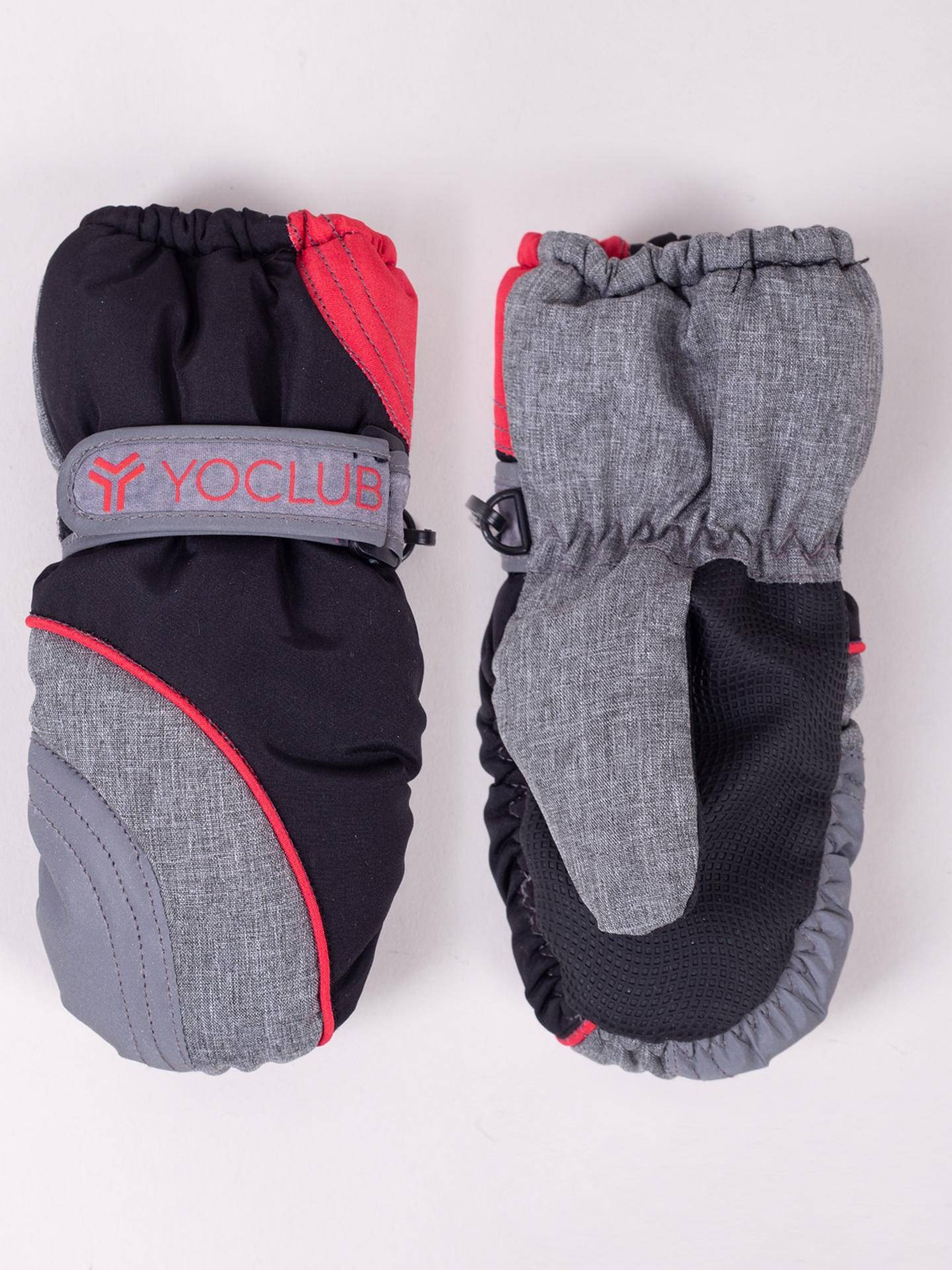 Yoclub Dětské zimní lyžařské rukavice REN-0296C-A110 Vícebarevné 10