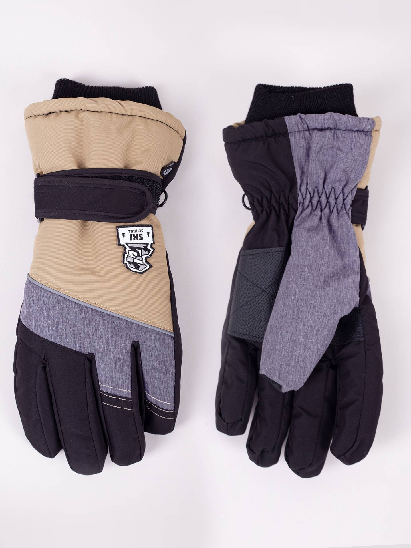 Yoclub Pánské zimní lyžařské rukavice REN-0302F-A150 Multicolour 20