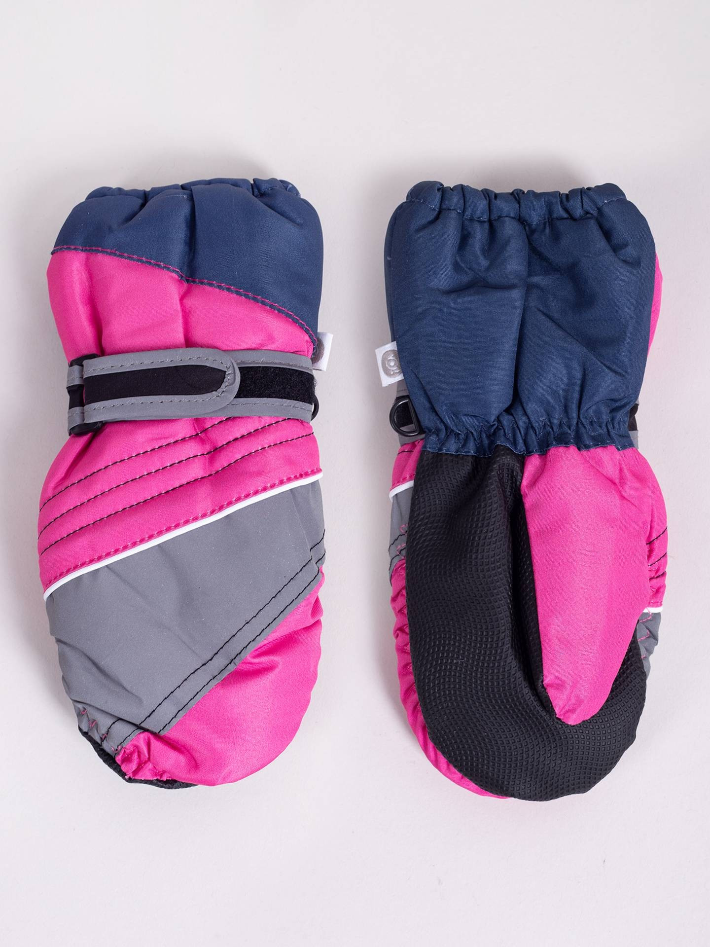 Yoclub Dětské zimní lyžařské rukavice REN-0316G-A110 Vícebarevné 16