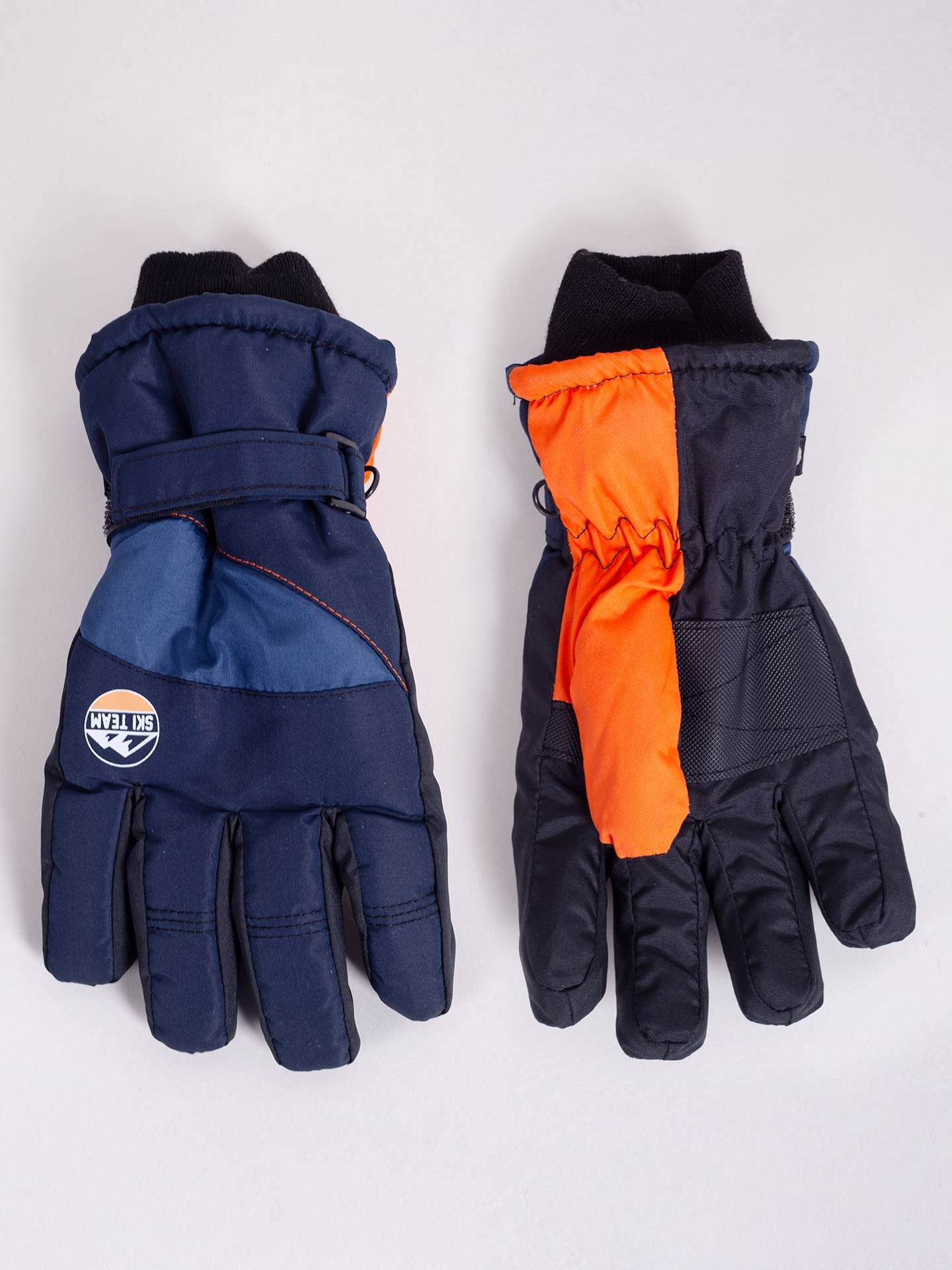 Yoclub Dětské zimní lyžařské rukavice REN-0301C-A150 Navy Blue 16