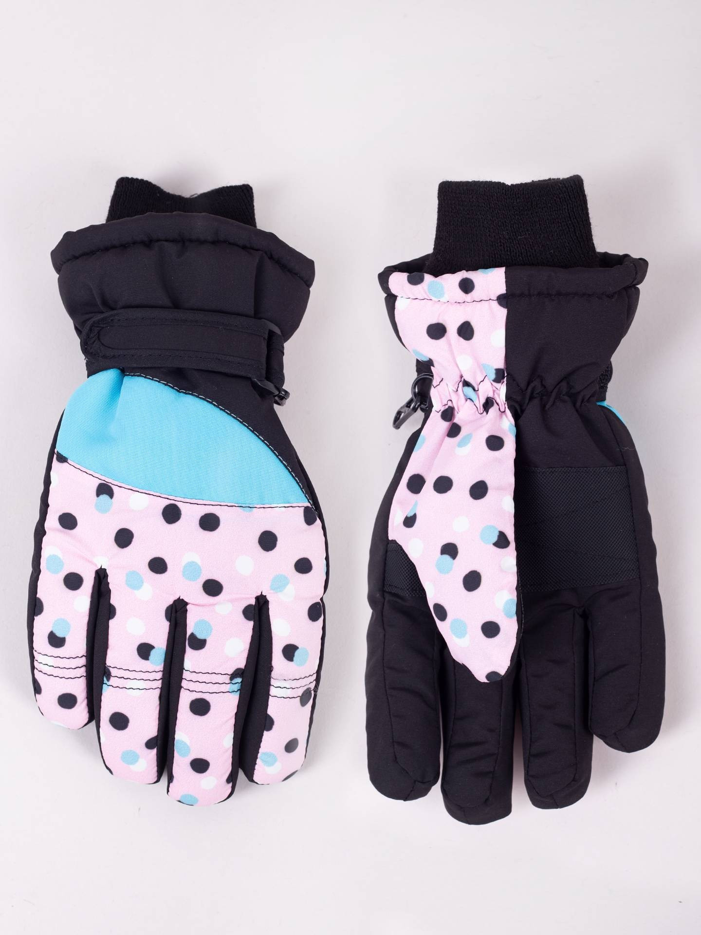 Yoclub Dětské zimní lyžařské rukavice REN-0319G-A150 Vícebarevné 16