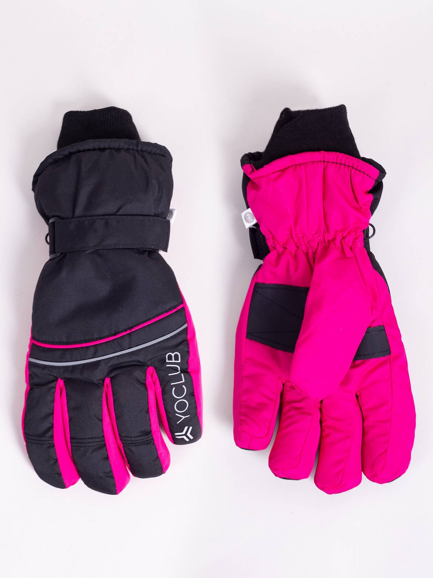 Yoclub Dámské zimní lyžařské rukavice REN-0321K-A150 Black 20