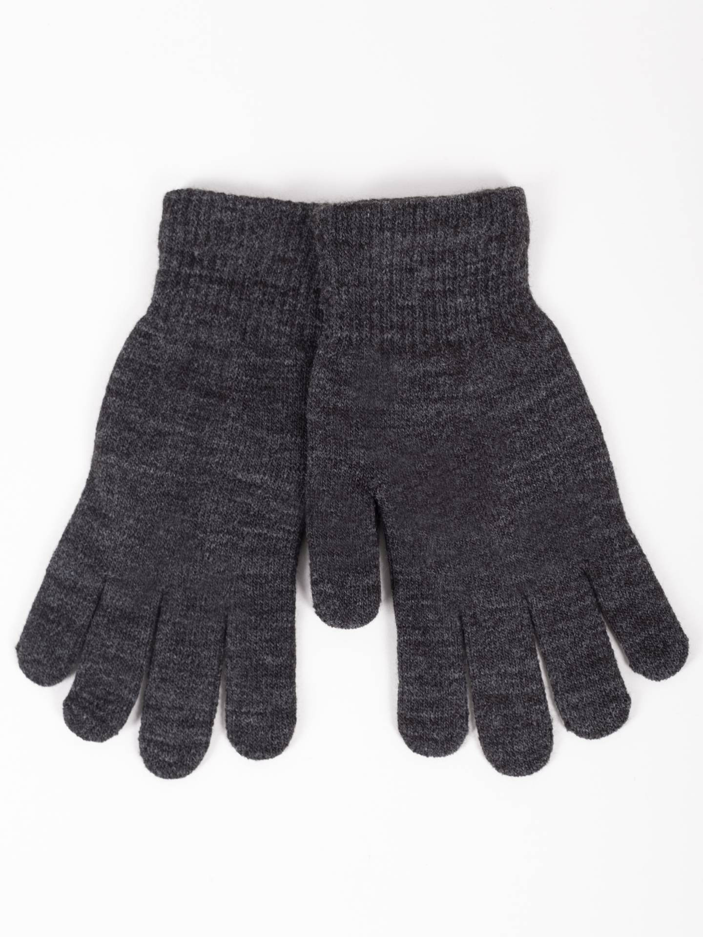 Yoclub Dámské základní šedé rukavice RED-MAG2K-0050-006 Grey 21