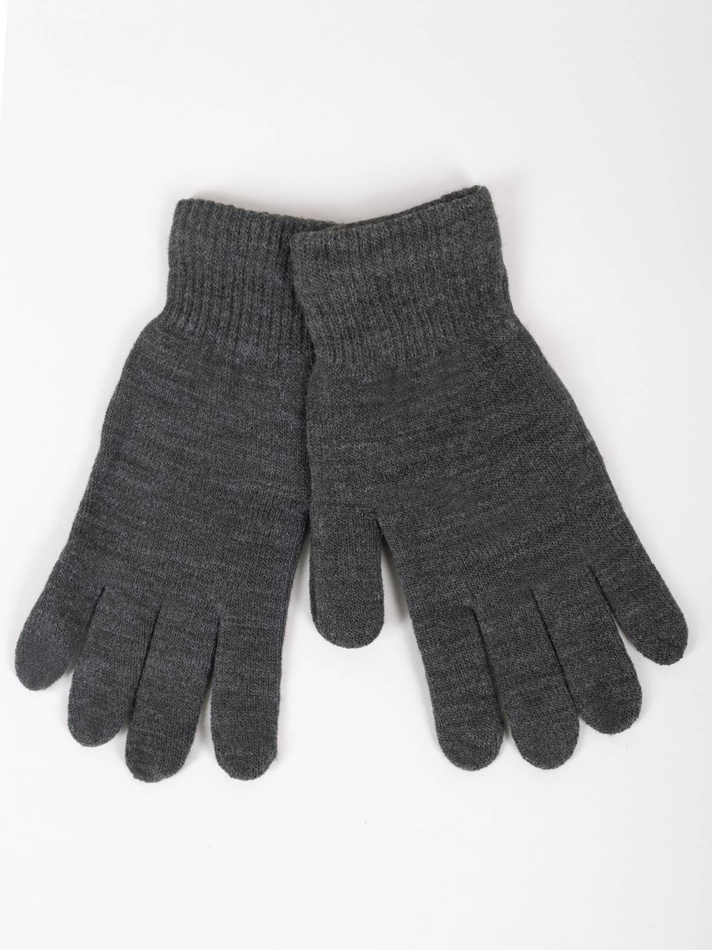 Yoclub Dámské základní šedé rukavice RED-MAG2K-0050-007 Grey 21