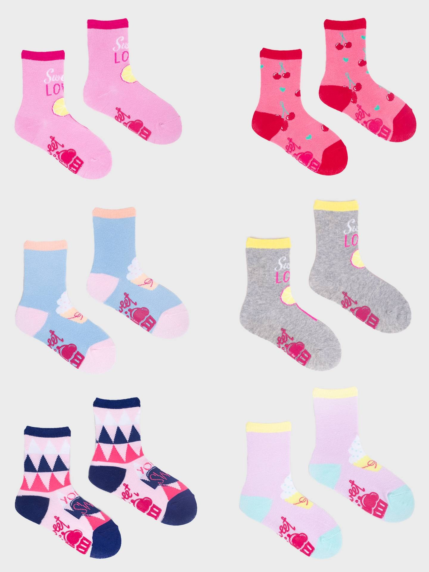 Froté ponožky Yoclub 6-Pack SKA-0003G-AA0A Multicolour 23-26