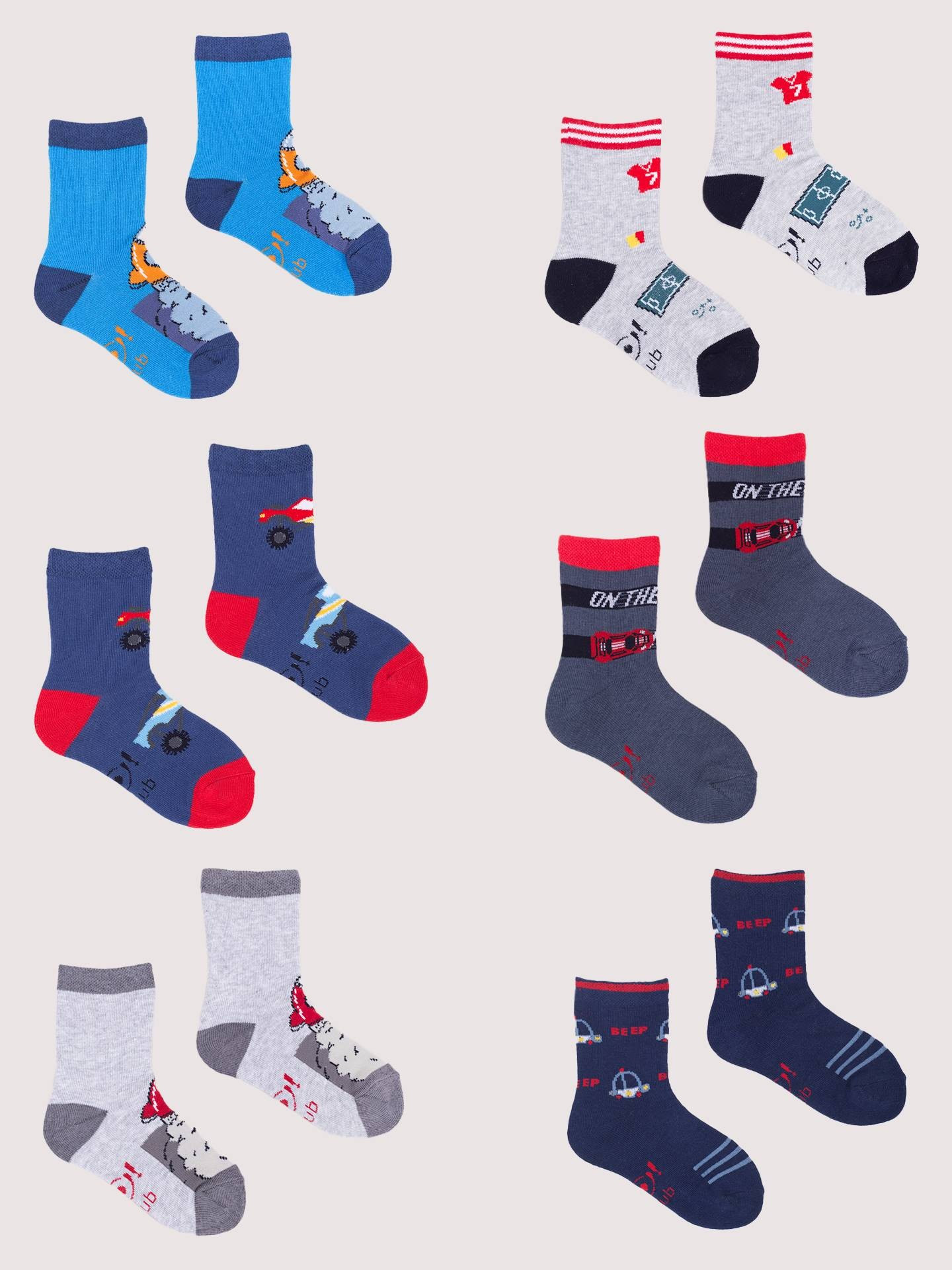 Ponožky Yoclub Pattern 6-Pack SKA-0006C-AA00-009 Multicolour 27-30