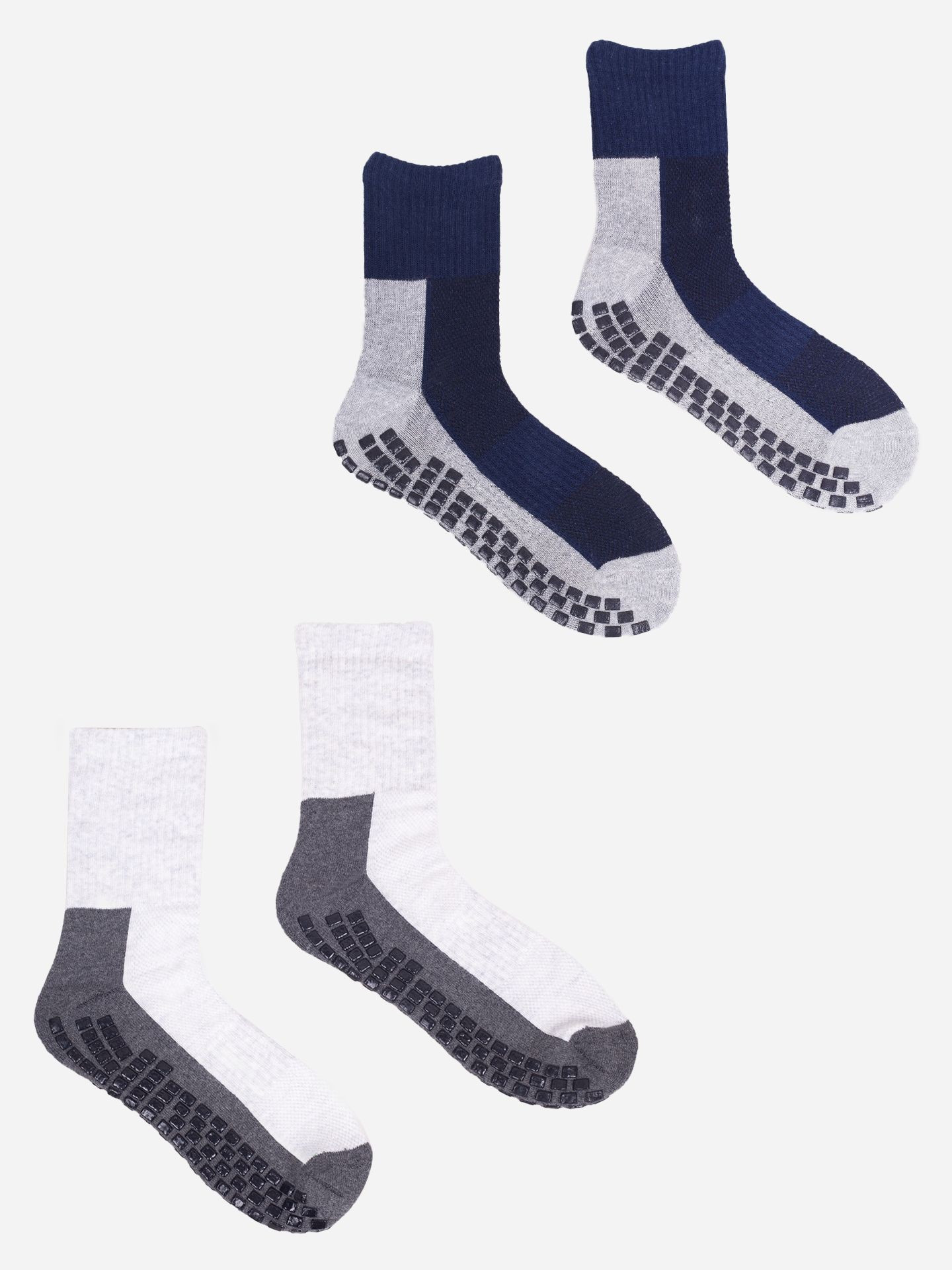 Yoclub Ponožky do půli lýtek s ABS 2-pack SKA-0131U-AA0A-002 Vícebarevné 39-42
