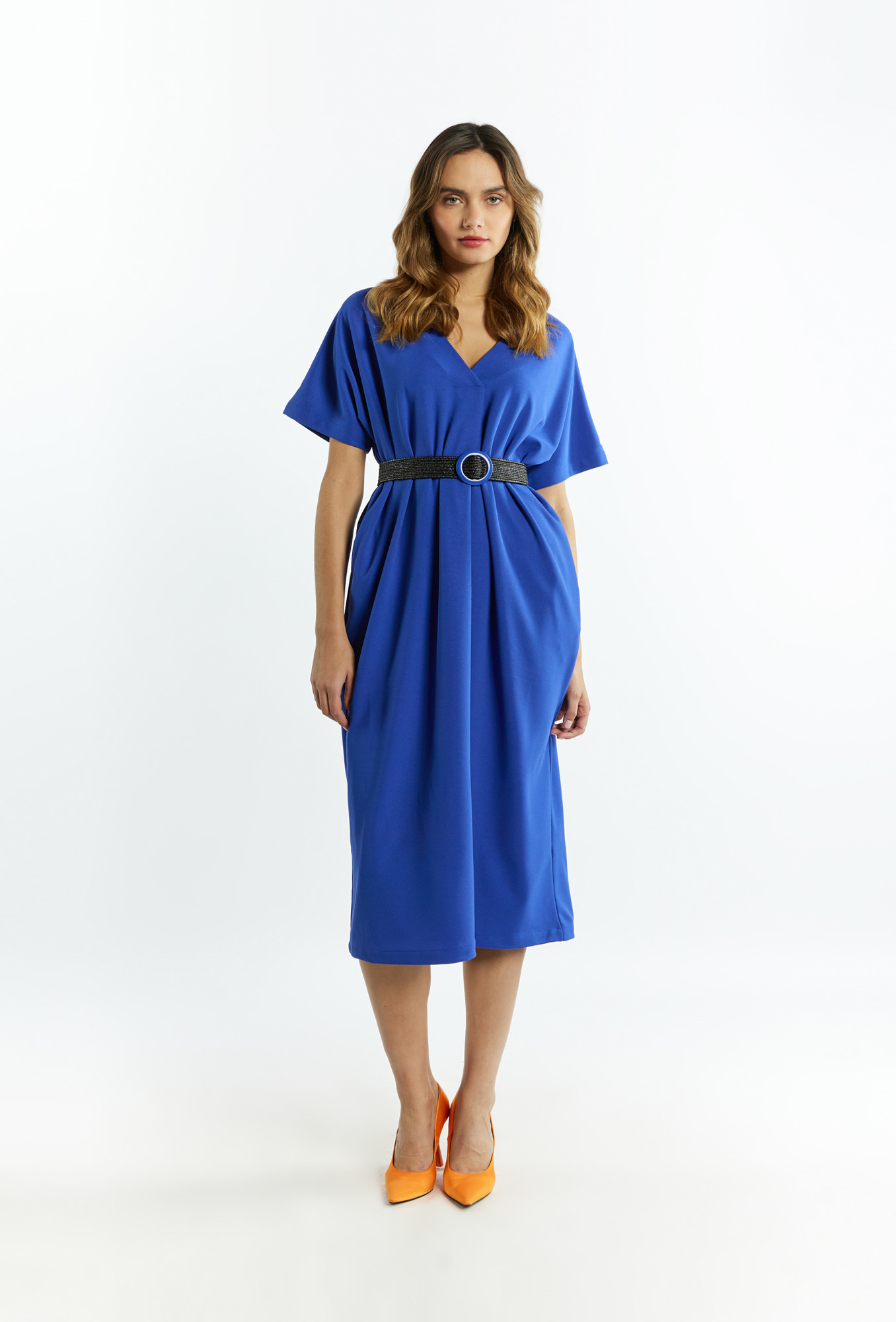 Monnari Šaty Dámské šaty s kapsami Modré 36
