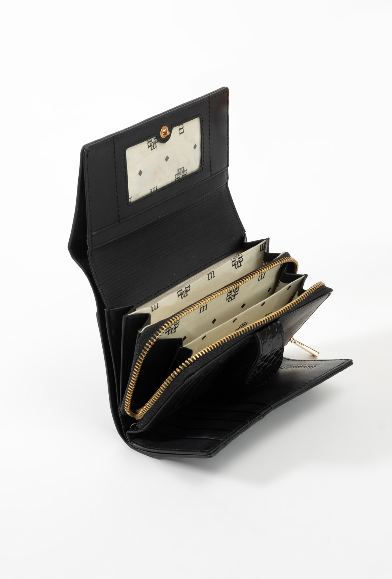 Monnari Peněženky Dámská kožená peněženka Multi Black OS