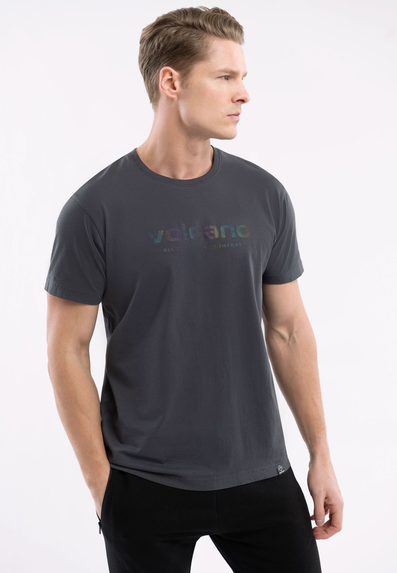 Volcano T-Shirt T-Holm Graphite XL