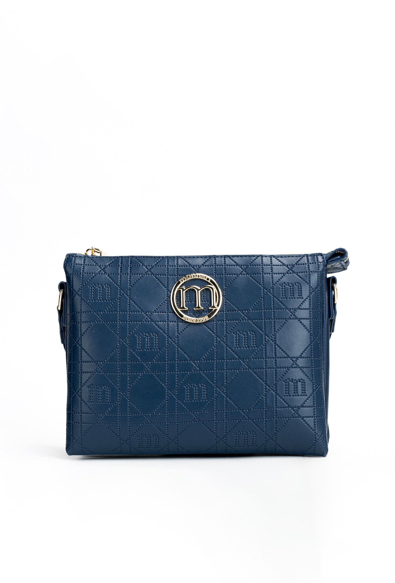 Monnari Bags Dámská kabelka s jemným vzorem Navy Blue OS