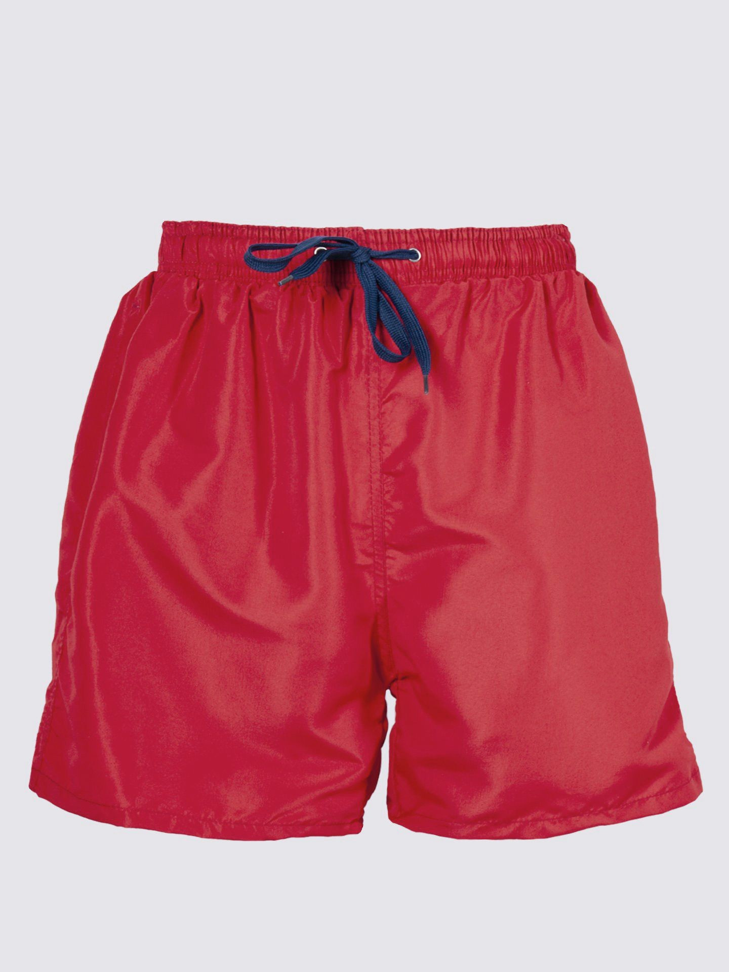 Yoclub Plavky Chlapecké plážové šortky Maroon 140-146