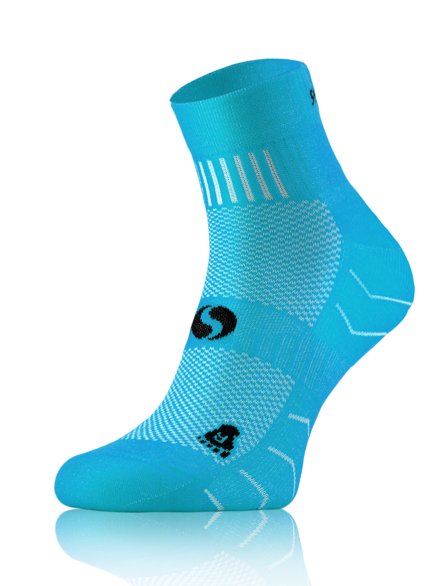 Sesto Senso Frotte Sportovní ponožky AMZ Turquoise 35-38