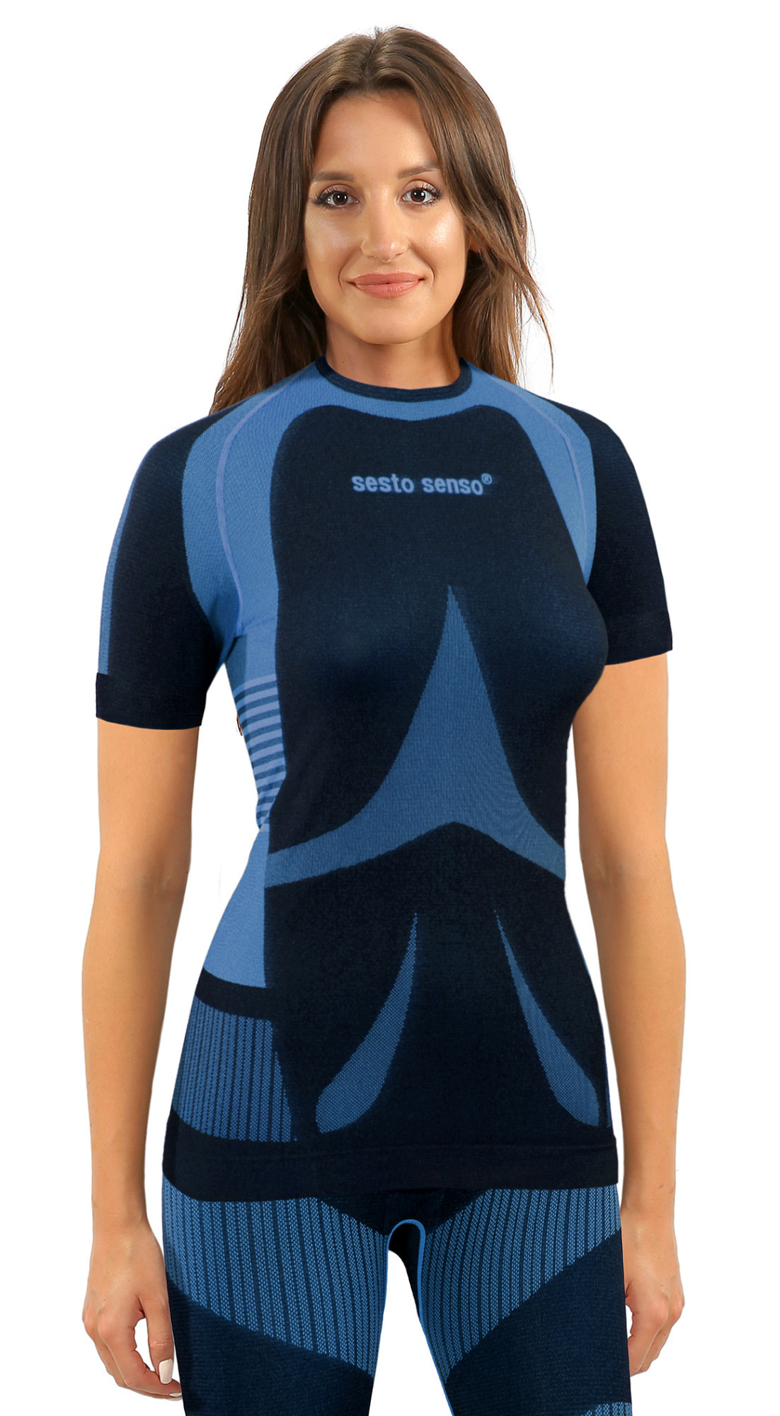 Sesto Senso Woman Košile s krátkým rukávem Blue XL