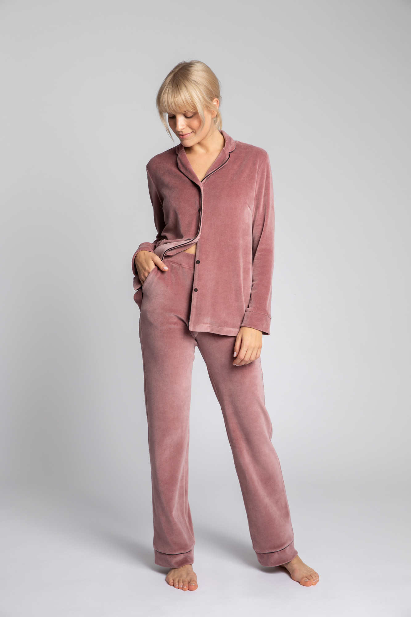 Kalhoty LaLupa LA008 Crepe Pink XL