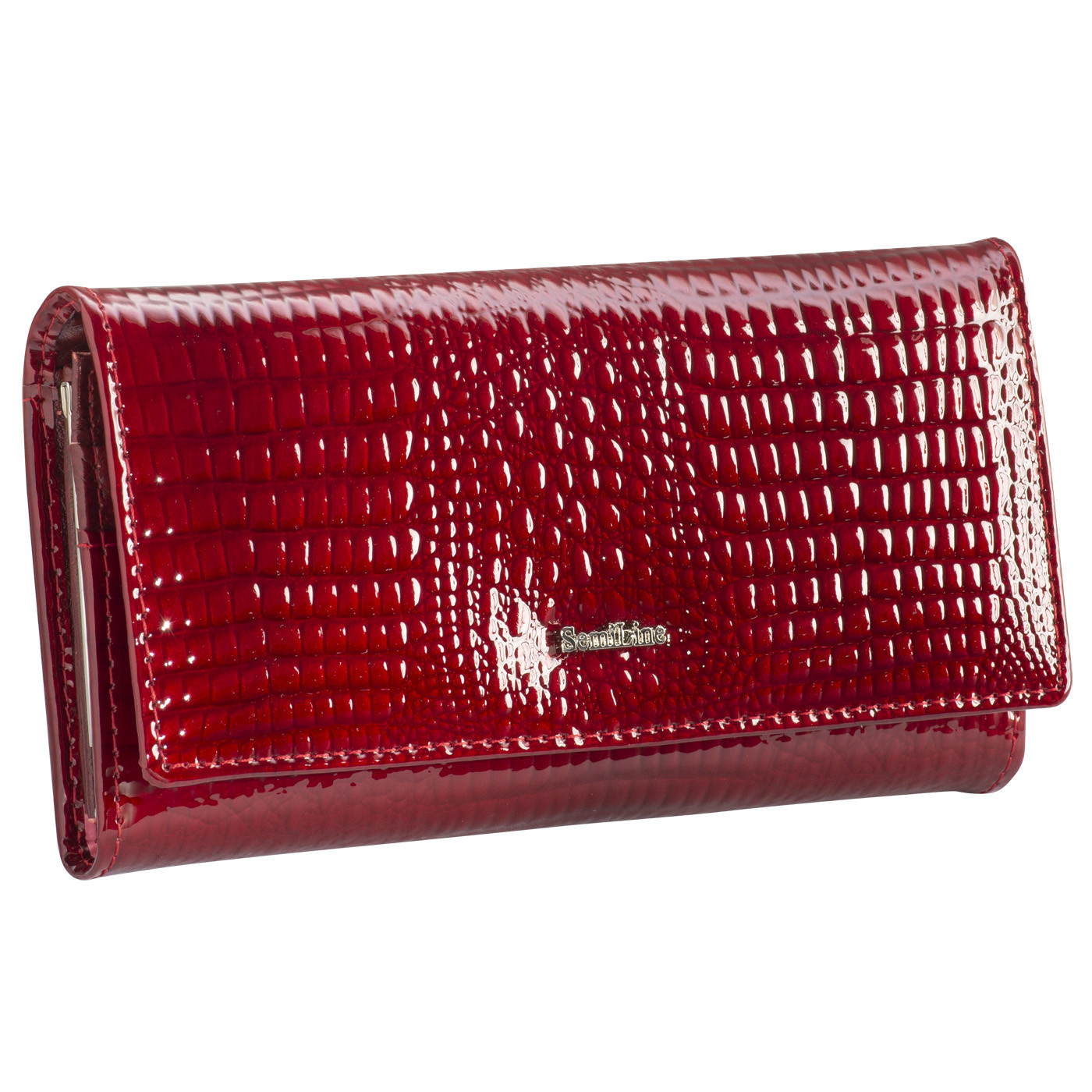 Kožená peněženka Semiline RFID P8228-2 Červená 18 cm x 9 cm