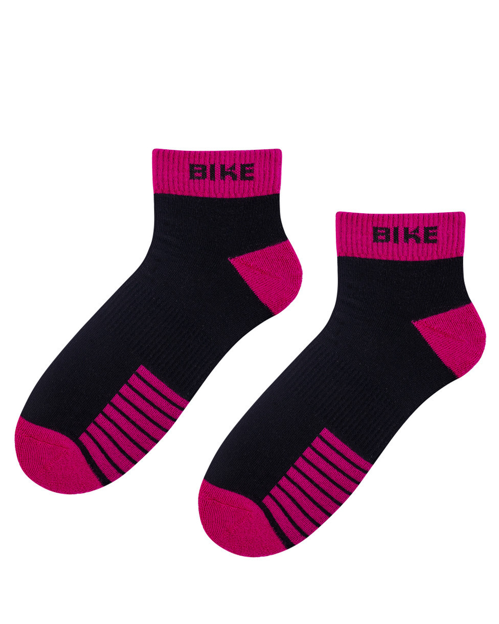 Ponožky Bratex D-901 Black/Pink 36/38