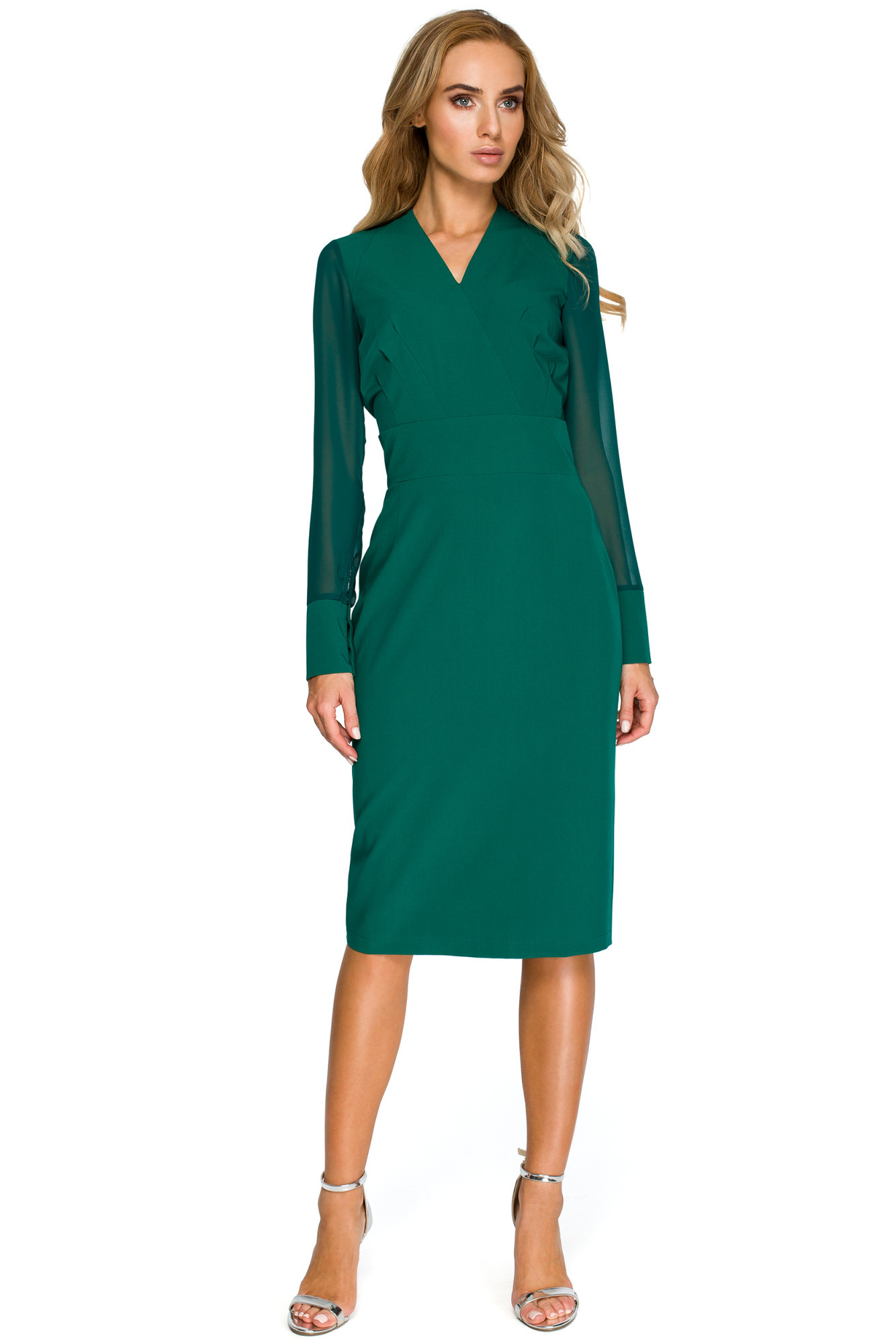 Stylove Šaty S136 Zelená L