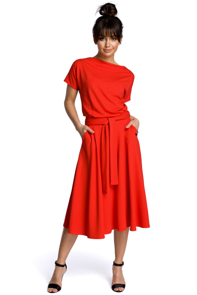Šaty BeWear B067 Red XL