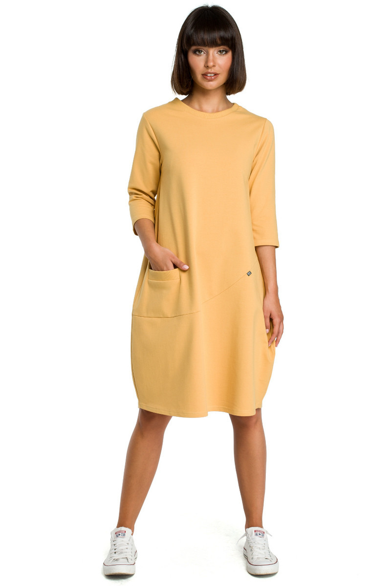 Šaty BeWear B083 Yellow L