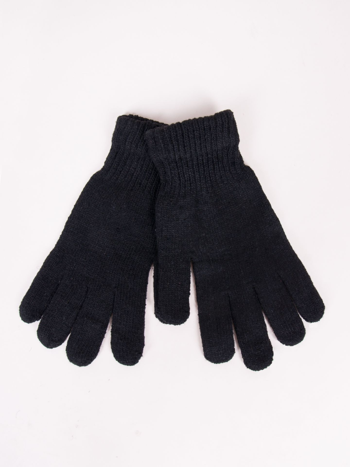 Yoclub Pletené zimní rukavice s plnými prsty R-102/5P/MAN/001 Black 27