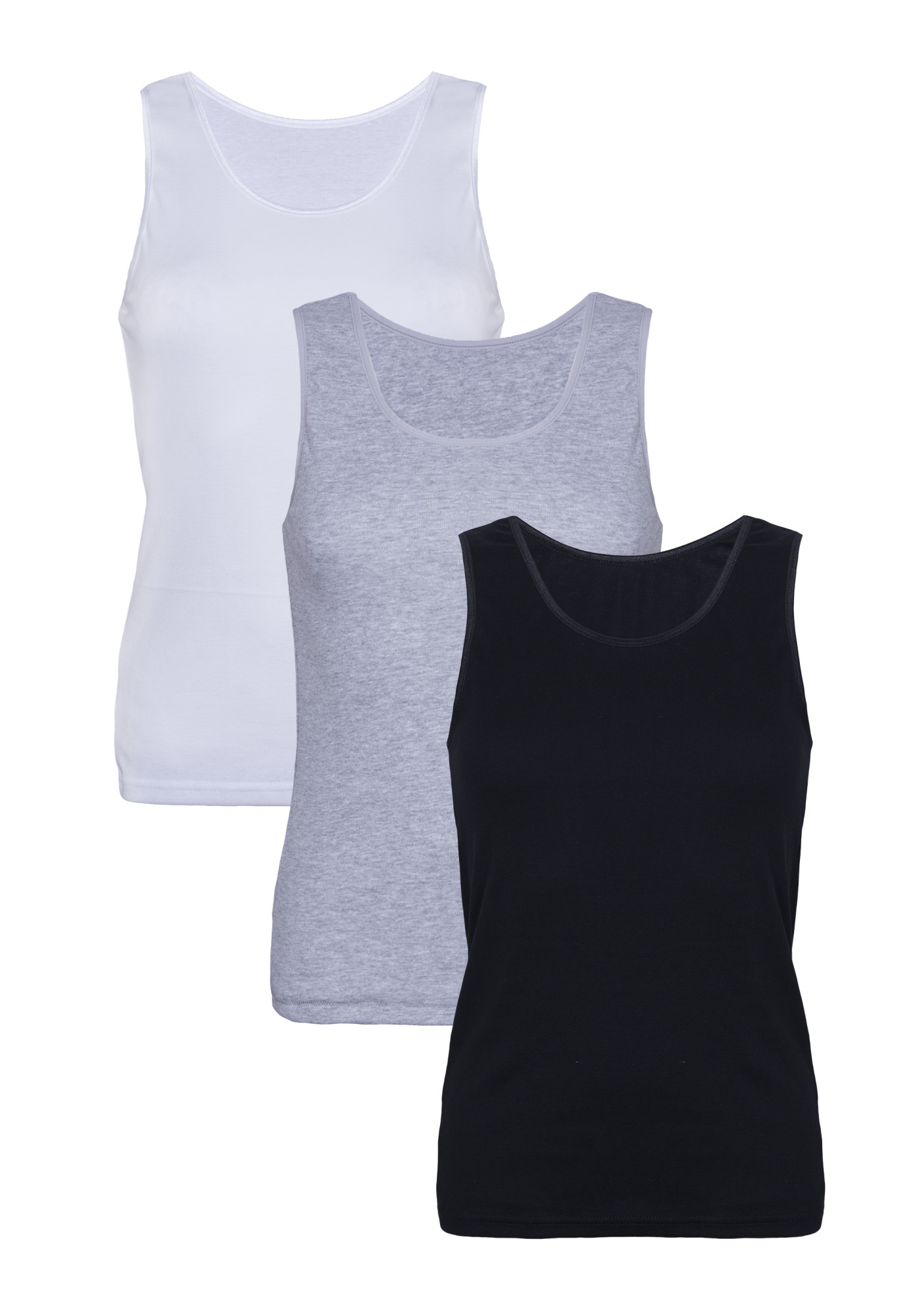 Dámská košilka Eldar 3Pack Camisole Clarissa Black/White/Grey M