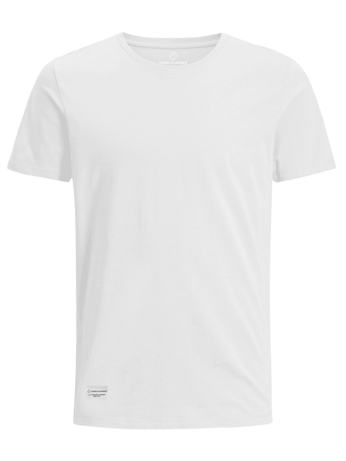 Volcano Regular Silhouette T-Shirt T-Basic M02430-S21 White XXL