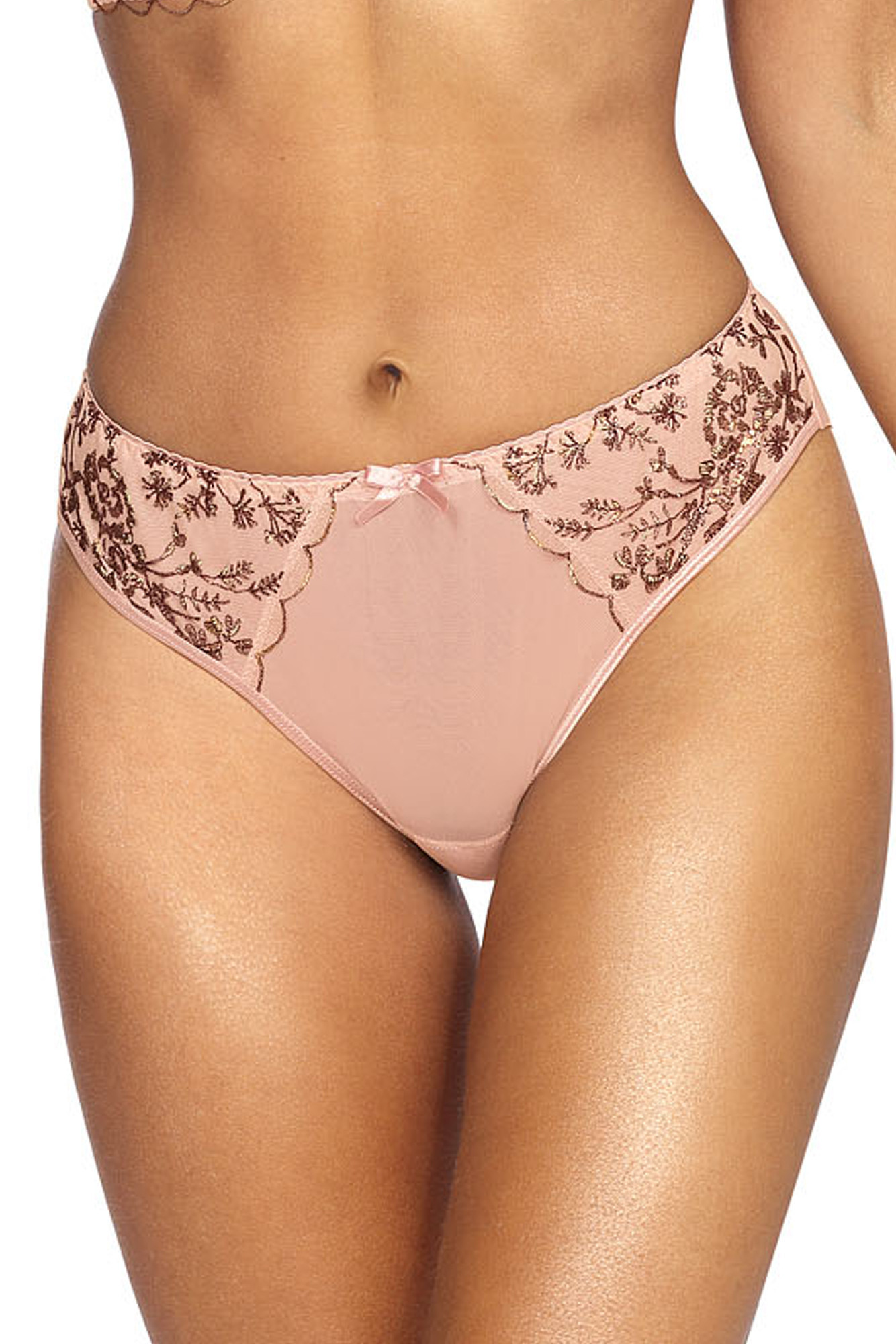 Kalhotky V-9513 pudrově růžová - Axami XL