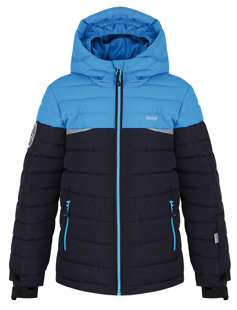 Dětská lyžařská bunda LOAP FUMAR Tmavě modrá/Modrá 112/116