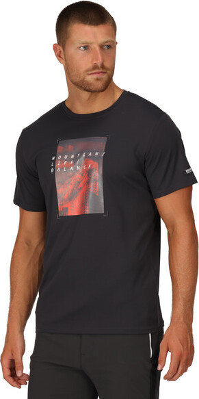 Pánské tričko Regatta RMT272-61I černé Černá 3XL