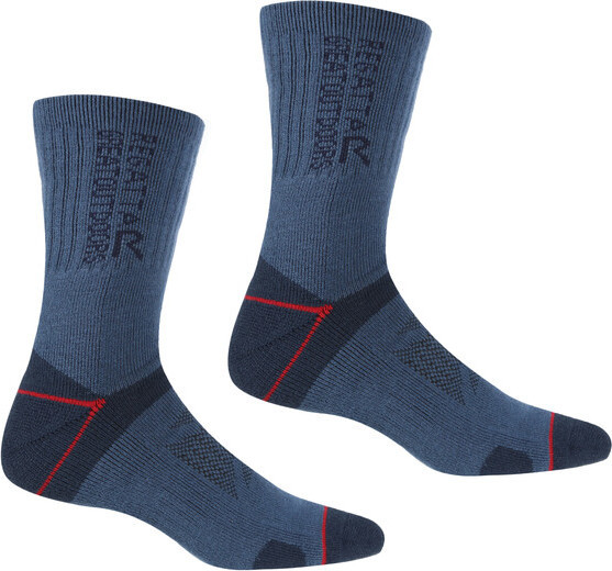 Pánské ponožky Regatta RMH043 BlisterProtect II IHB modré Modrá 39-42