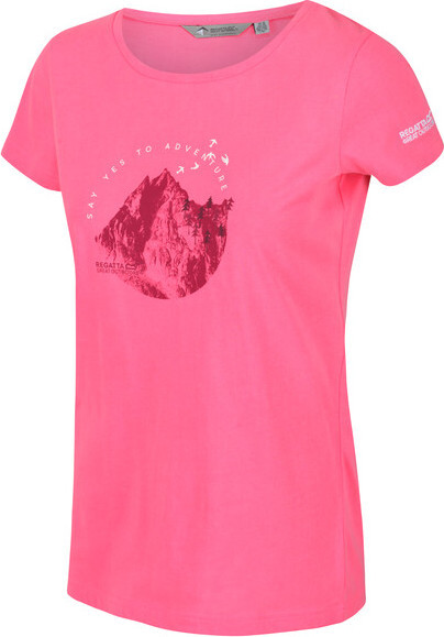Dámské tričko RWT208 REGATTA Breezed Růžové Růžová 38