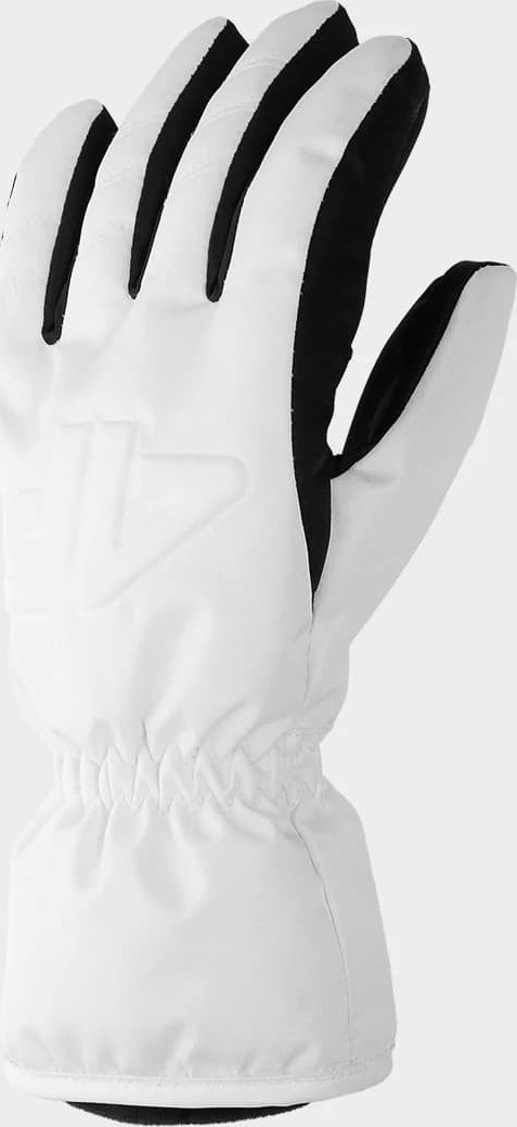 Dámské lyžařské rukavice 4F H4Z22-RED001 bílé Bílá XL