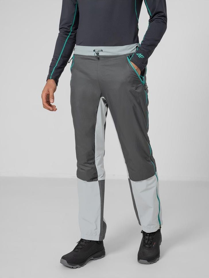 Pánské outdoor kalhoty 4F H4Z22-SPMTR062 šedá Šedá XL
