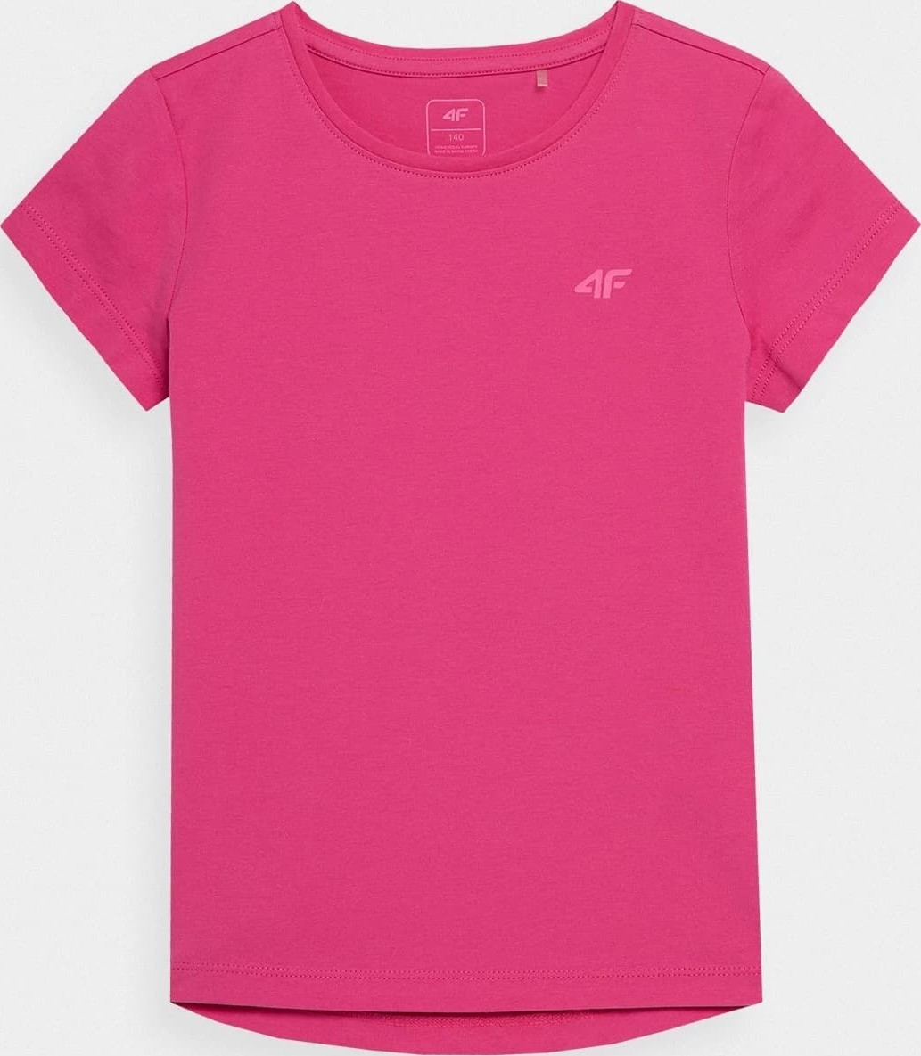 Dětské tričko 4F HJL22-JTSD001 růžové Růžová 152