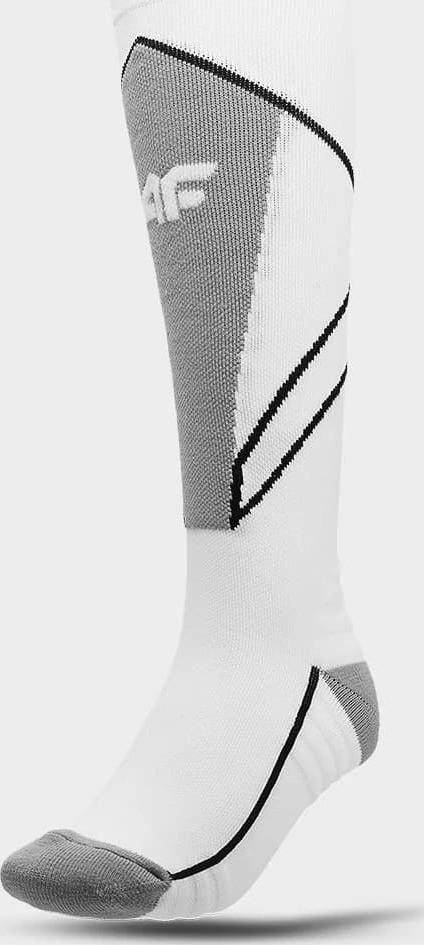 Dámské lyžařské ponožky 4F AW22UFSOF035 bílé Bílá 35-38