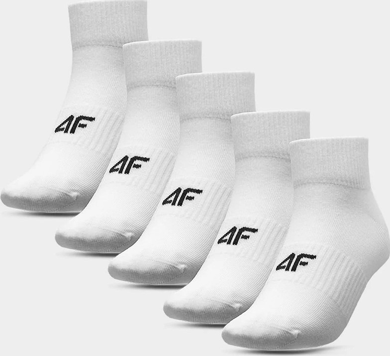 Pánské ponožky 4F 4FAW22USOCM072 bílé Bílá 43-46