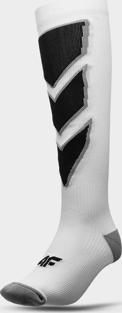 Dámské lyžařské ponožky 4F AW22UFSOF034 bílé Bílá 35-38