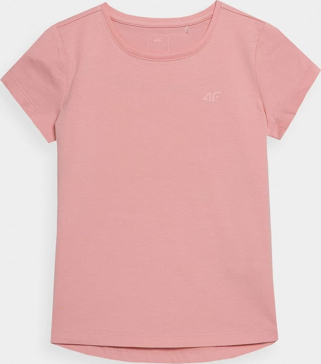 Dětské tričko 4F HJL22-JTSD001 světle růžové Růžová 164